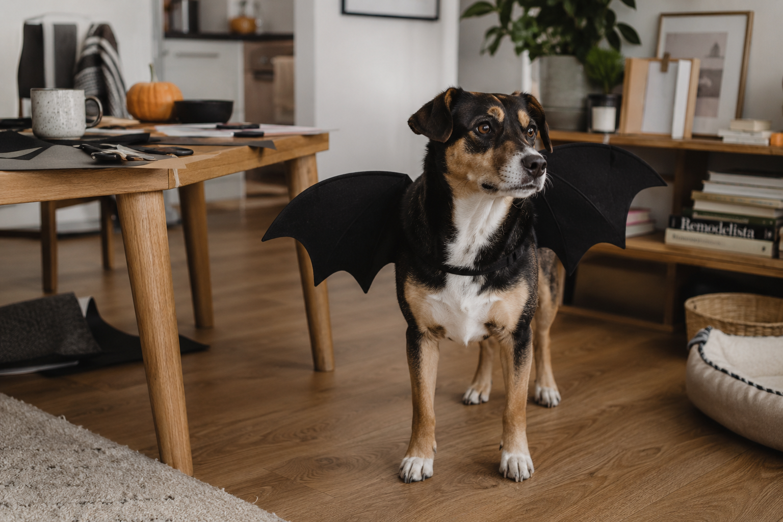 Easy DIY Bat Wings for Pets to Make This Halloween