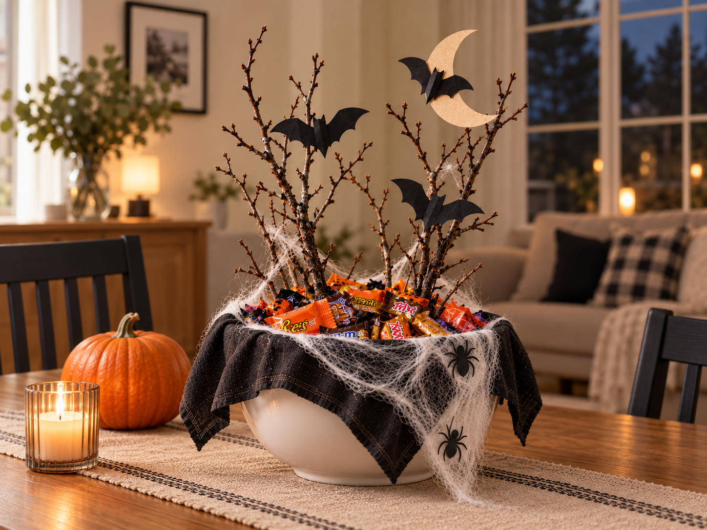 Turn Any Bowl Into a Halloween Candy Bowl in 10 Minutes